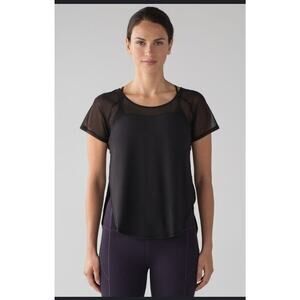 Lululemon Anew Black Top activewear active yoga classic casual workout summer